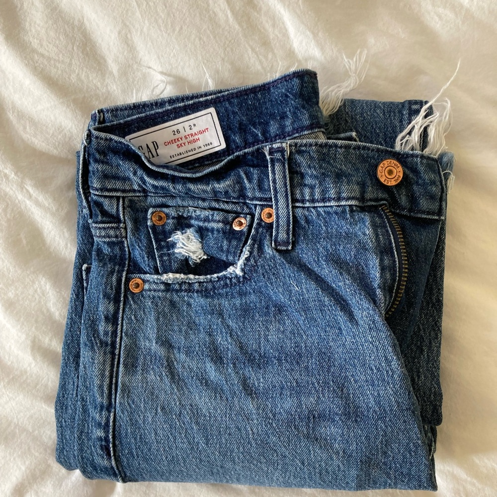 Gap Distressed Blue Jeans